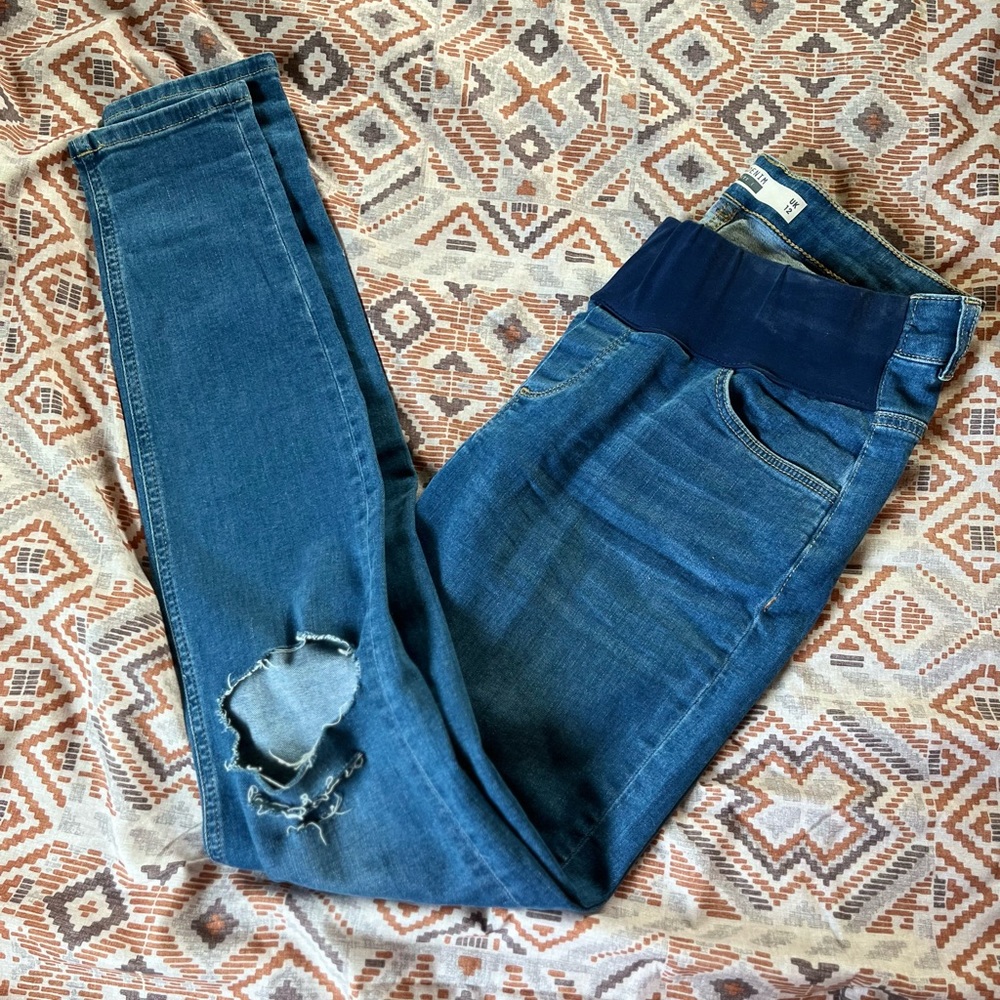 ASOS Maternity Ripped Skinny Jeans